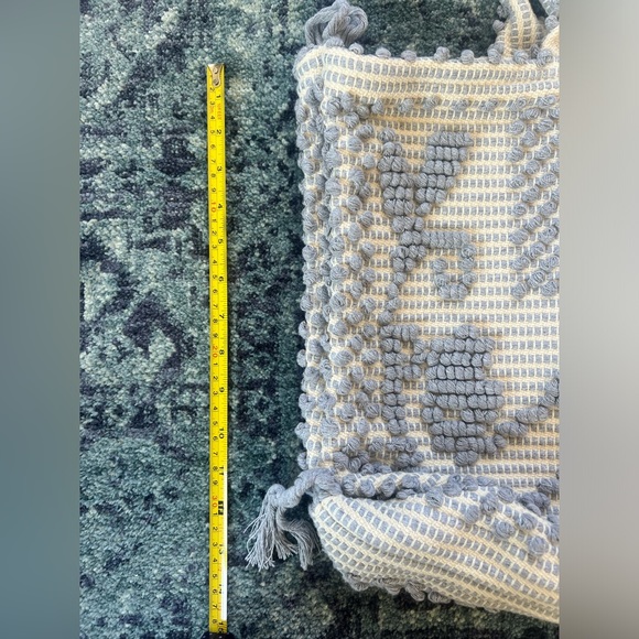 Large Antonella Tedde Pom Pom Embellished Canvas Tote Bag - Picture 4 of 5